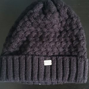 Knit black beanie